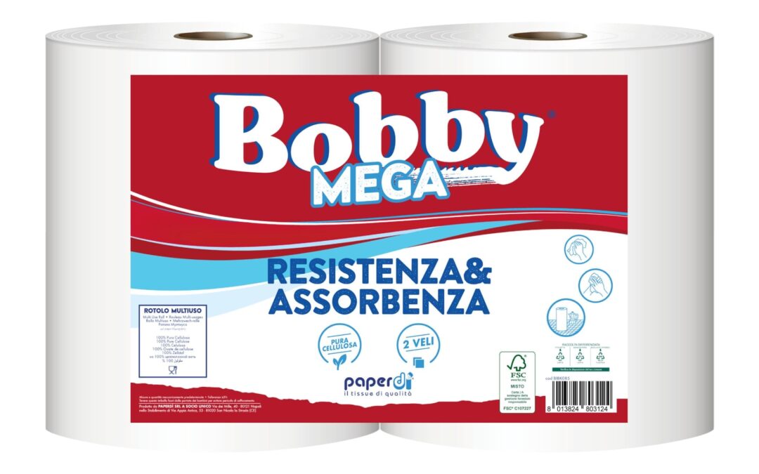 BOBINA BOBBY MEGA PURA CELLULOSA